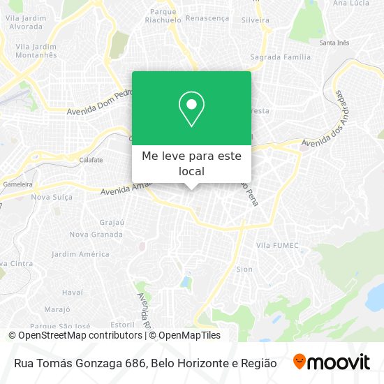 Rua Tomás Gonzaga 686 mapa