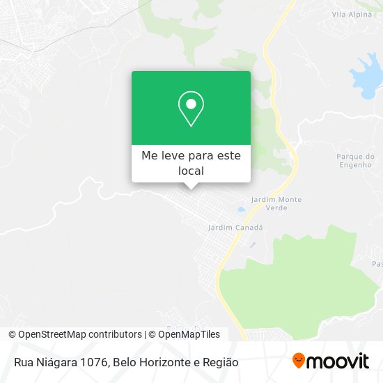 Rua Niágara 1076 mapa