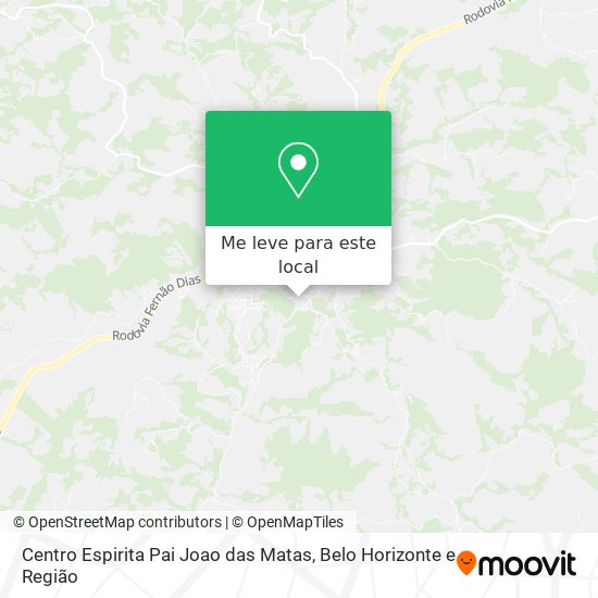 Centro Espirita Pai Joao das Matas mapa