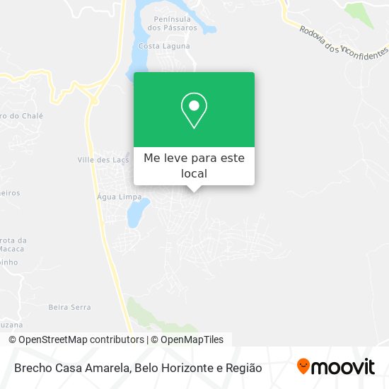 Brecho Casa Amarela mapa
