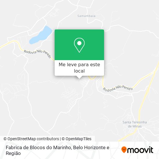 Fabrica de Blocos do Marinho mapa