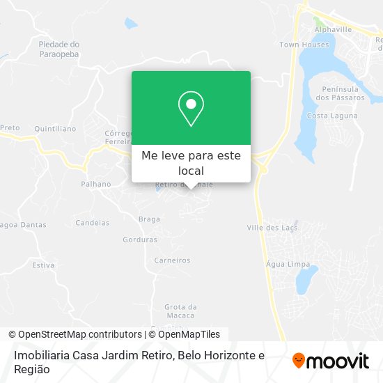 Imobiliaria Casa Jardim Retiro mapa