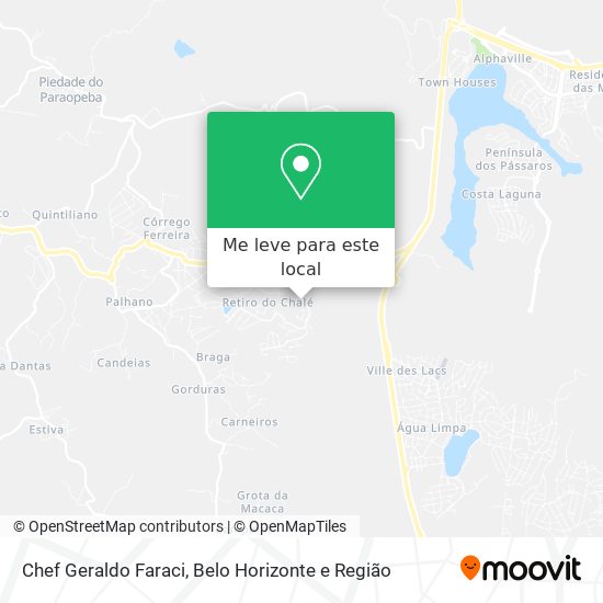 Chef Geraldo Faraci mapa