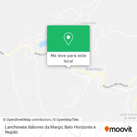 Lanchonete Sabores da Margo mapa