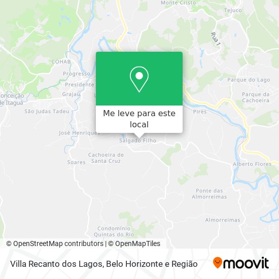 Villa Recanto dos Lagos mapa