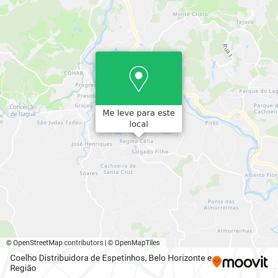 Coelho Distribuidora de Espetinhos mapa
