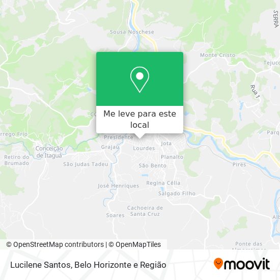 Lucilene Santos mapa