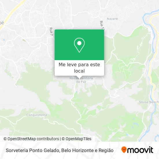Sorveteria Ponto Gelado mapa