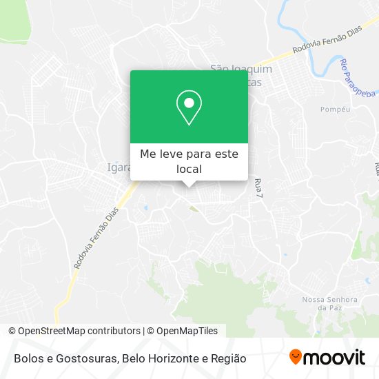 Bolos e Gostosuras mapa