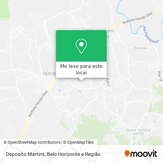Deposito Martins mapa