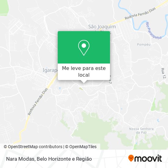 Nara Modas mapa