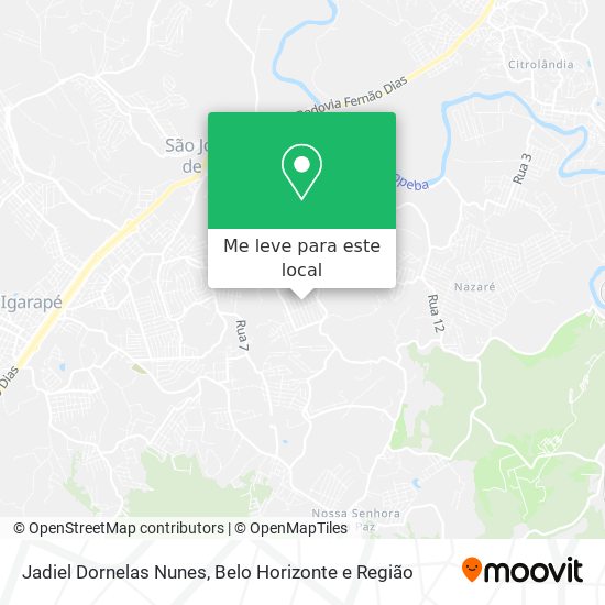 Jadiel Dornelas Nunes mapa