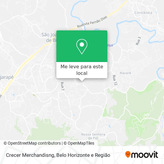 Crecer Merchandisng mapa