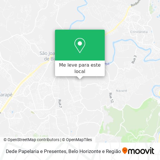 Dede Papelaria e Presentes mapa