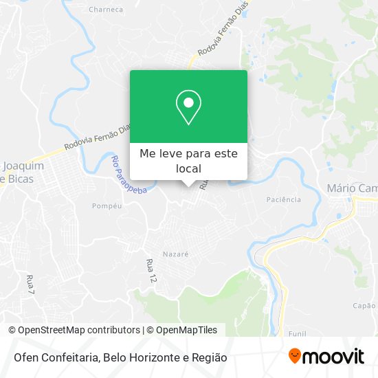 Ofen Confeitaria mapa