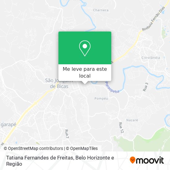 Tatiana Fernandes de Freitas mapa