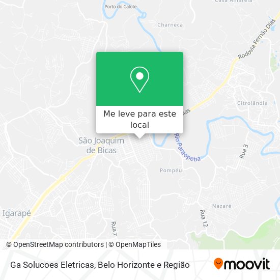 Ga Solucoes Eletricas mapa