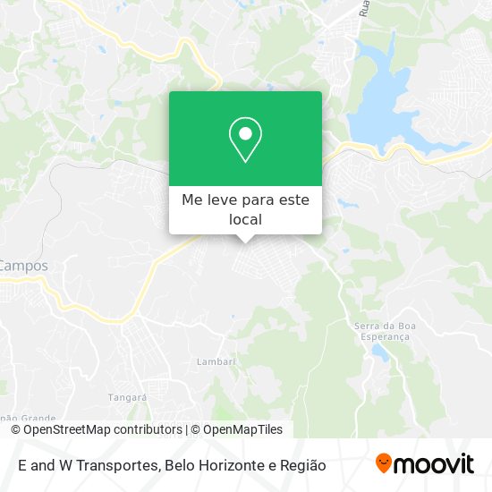 E and W Transportes mapa