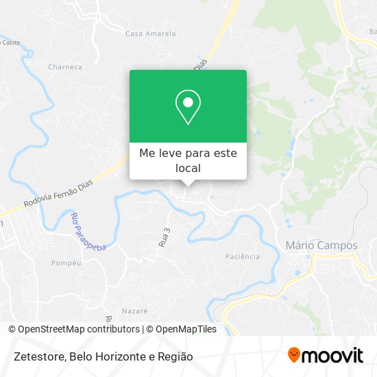 Zetestore mapa