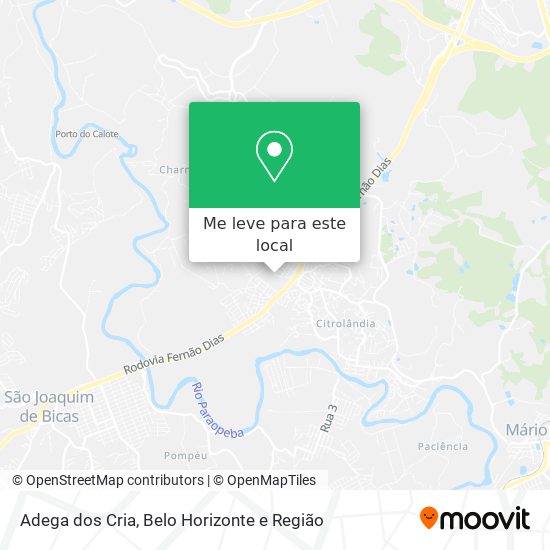 Adega dos Cria mapa
