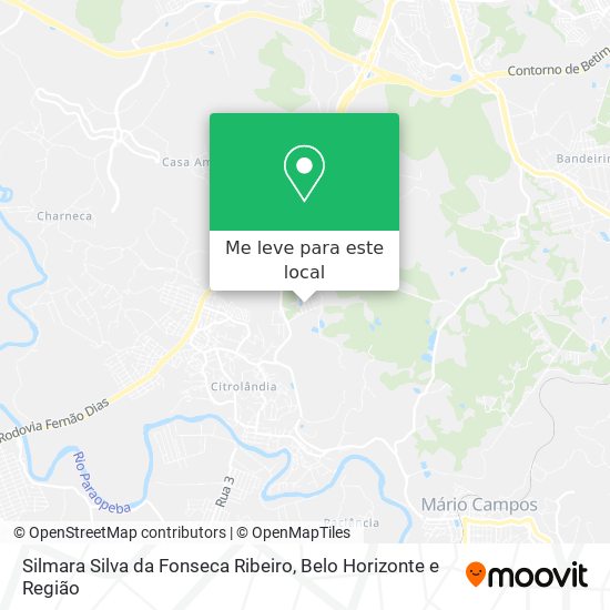 Silmara Silva da Fonseca Ribeiro mapa