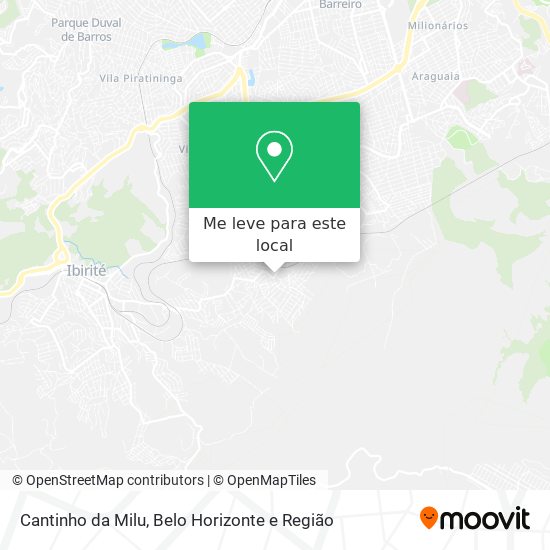 Cantinho da Milu mapa