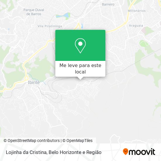 Lojinha da Cristina mapa