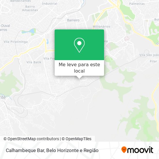 Calhambeque Bar mapa