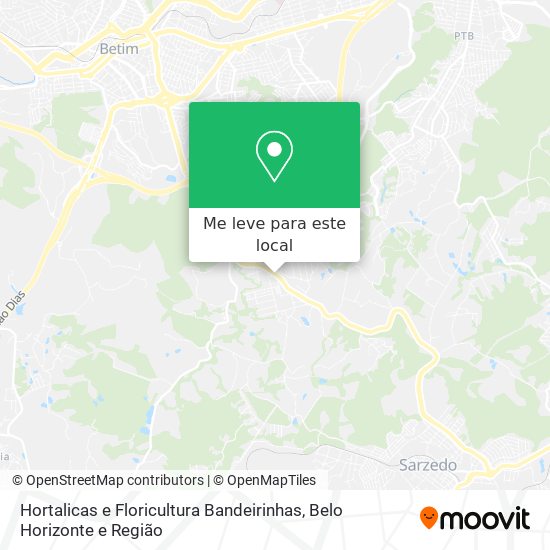 Hortalicas e Floricultura Bandeirinhas mapa