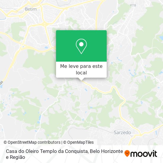 Casa do Oleiro Templo da Conquista mapa