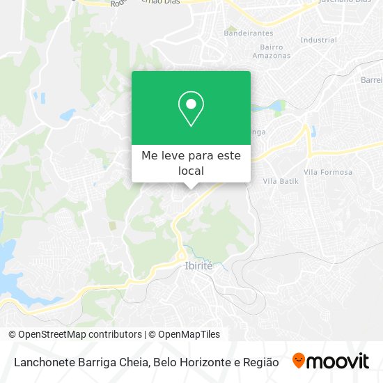 Lanchonete Barriga Cheia mapa