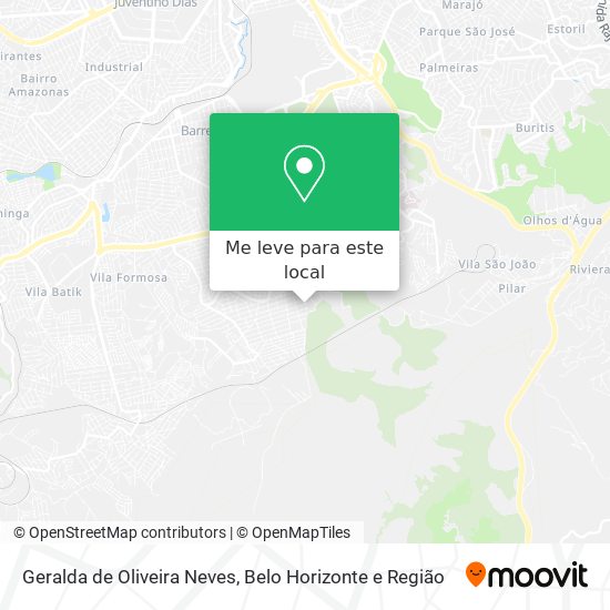 Geralda de Oliveira Neves mapa