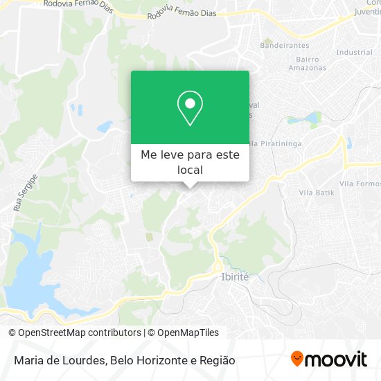Maria de Lourdes mapa