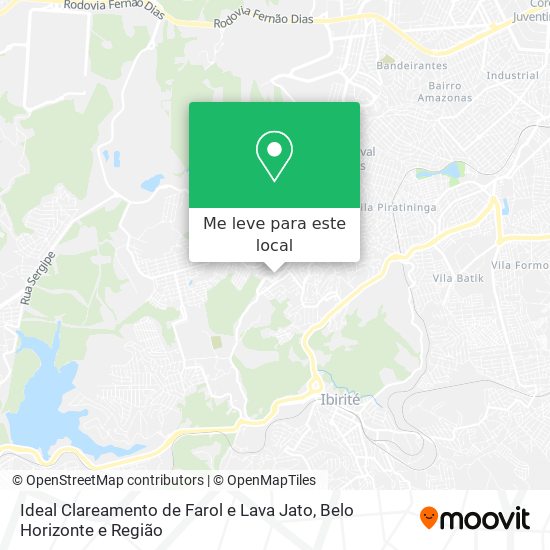 Ideal Clareamento de Farol e Lava Jato mapa