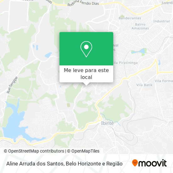 Aline Arruda dos Santos mapa