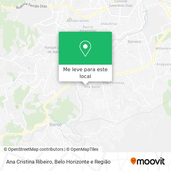 Ana Cristina Ribeiro mapa