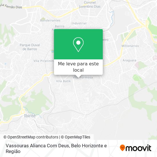 Vassouras Alianca Com Deus mapa