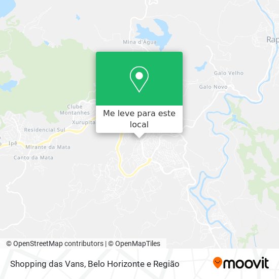 Shopping das Vans mapa