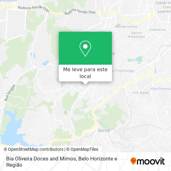 Bia Oliveira Doces and Mimos mapa