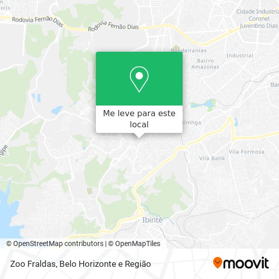 Zoo Fraldas mapa
