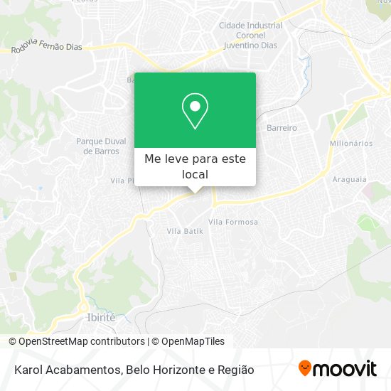 Karol Acabamentos mapa