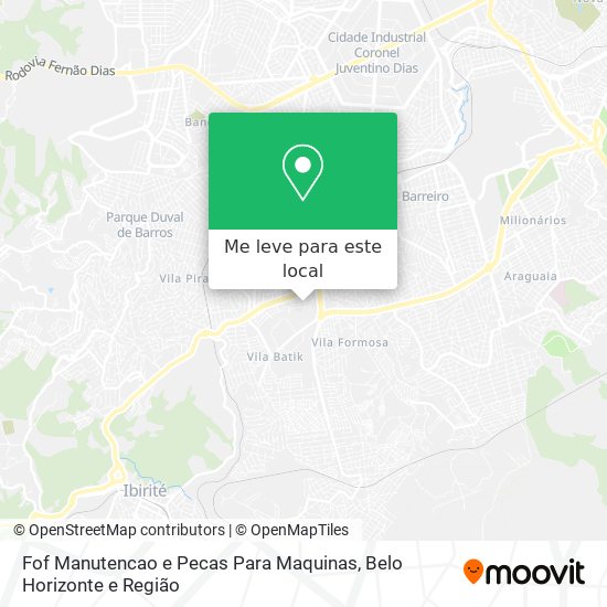 Fof Manutencao e Pecas Para Maquinas mapa