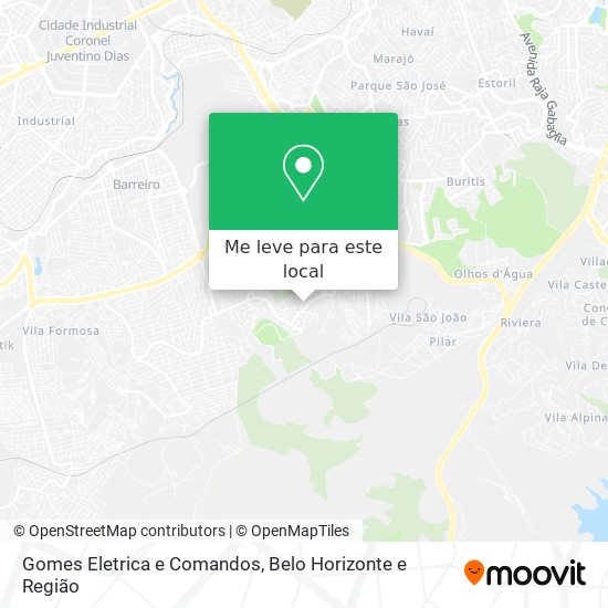 Gomes Eletrica e Comandos mapa