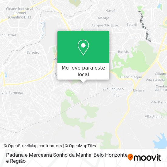 Padaria e Mercearia Sonho da Manha mapa
