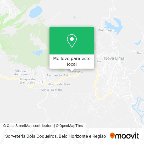 Sorveteria Dois Coqueiros mapa
