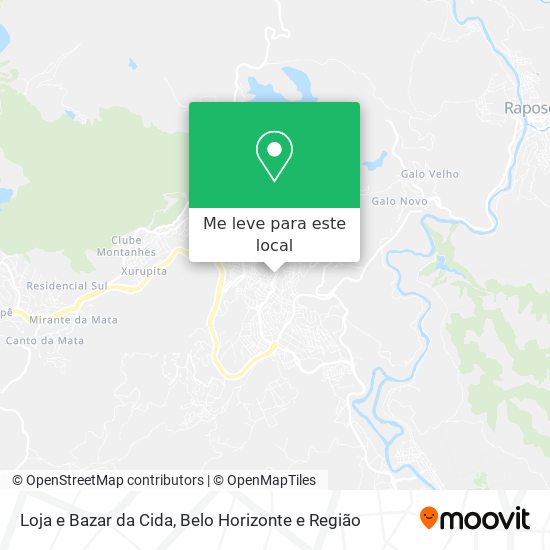 Loja e Bazar da Cida mapa