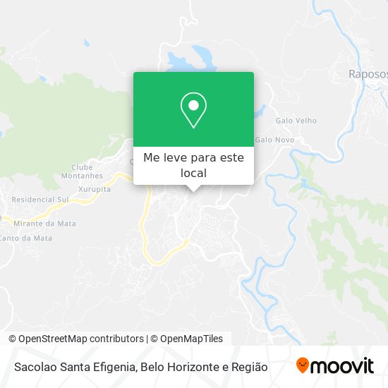 Sacolao Santa Efigenia mapa