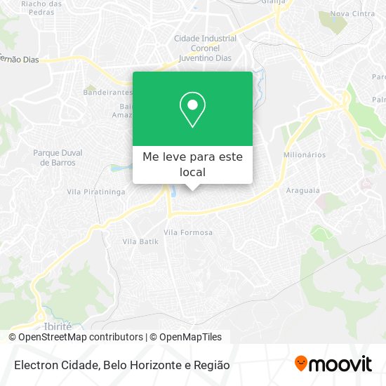Electron Cidade mapa