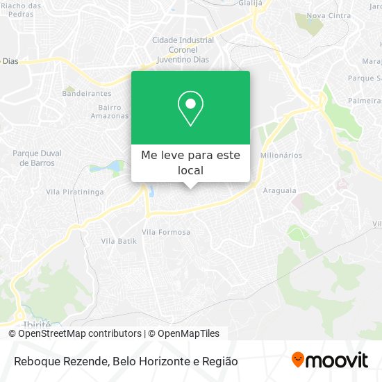 Reboque Rezende mapa