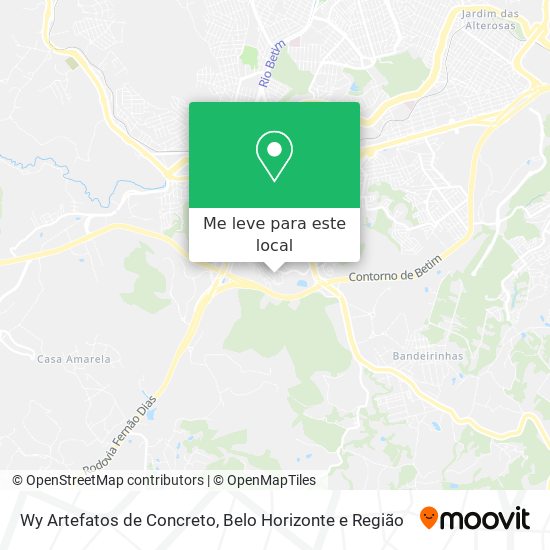 Wy Artefatos de Concreto mapa
